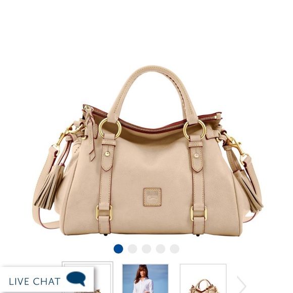 RARE DUSTY BLUE Small Satchel Dooney and Bourke - Picture 4 of 5